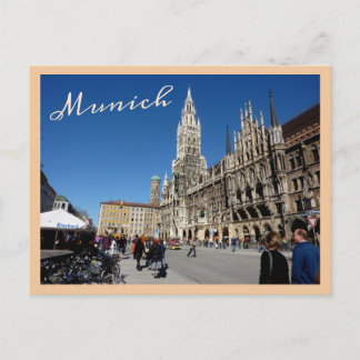 Cartão postal Munique Square (Marienplatz)