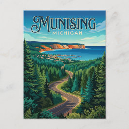 Cartão Postal Munising EUA