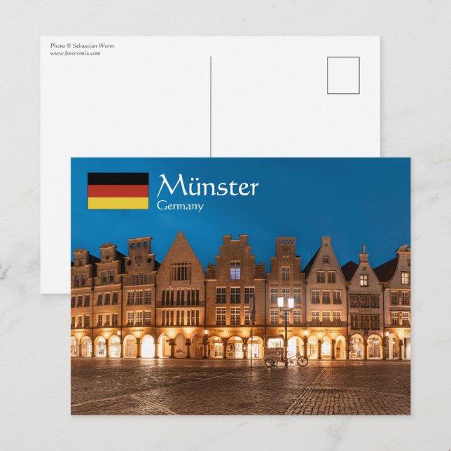 Cartão Postal Münster Alemanha (Frente/Verso)