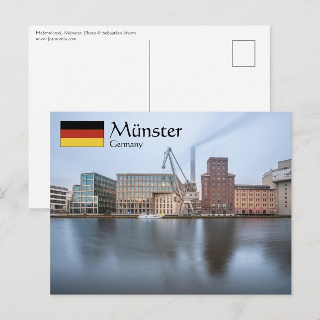Cartão Postal Münster Alemanha (Frente/Verso)