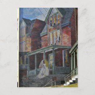 Cartão Postal Mural:  Noiva entrando em sua "casa".