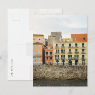 Cartão Postal Muralha Veneziana da Cidade Velha de Corfu, Grécia
