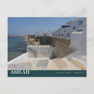 Cartão Postal Muralhas de Asilah e Costa Atlântica