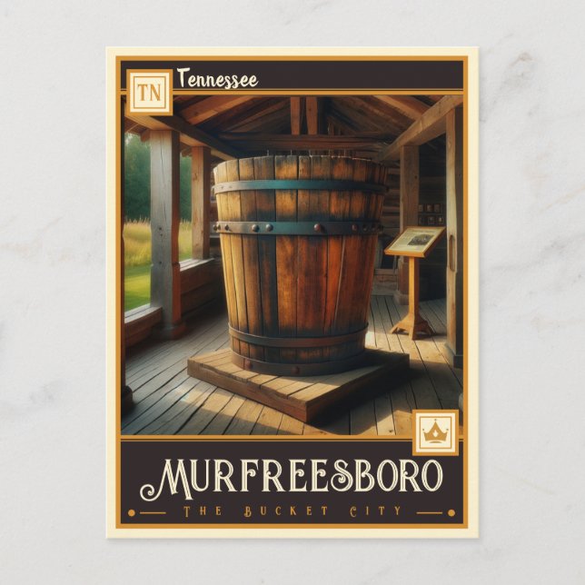 Cartão Postal Murfreesboro, Tennessee | Vintage (Frente)
