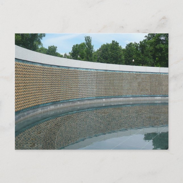 Cartão Postal Muro da Liberdade do Memorial da II Guerra Mundial (Frente)