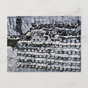 Cartão Postal Muro De Crânios Em Templo Mayor, Cidade Do México