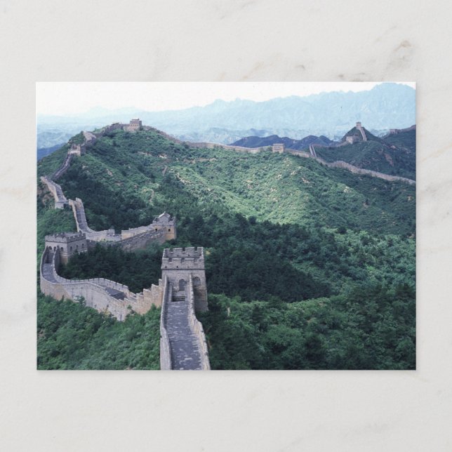 Cartão Postal Muro de Excelentes da China perto de Pequim (Frente)