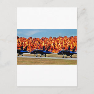 Cartão Postal Muro de Fogo Anjo Azul