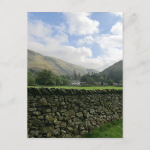 Cartão Postal Muro de Pedra Seca Cumbriano em Howtown