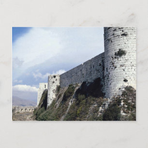 Cartão Postal Muro exterior, Krak des Chevaliers, Síria