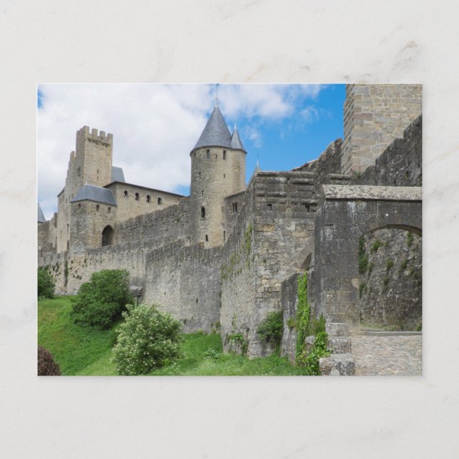 Cartão Postal Muro Fortificado de Carcassonne (Frente)