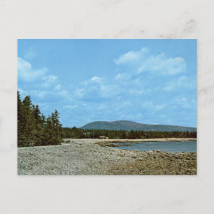 Cartão Postal Muro Marinho Parque Nacional Acadia Costa Vintage