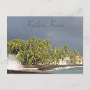 Cartão Postal Muro Marítimo de Kona Antes do Tsunami de 2011