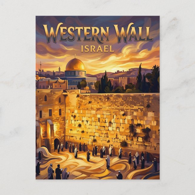 Cartão Postal Muro Ocidental Israel (Frente)
