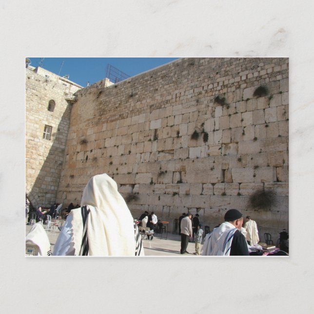 Cartão Postal Muro Ocidental, Jerusalém (Frente)