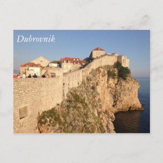 Cartão Postal Muros da cidade de Dubrovnik