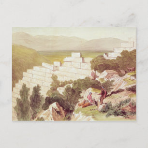 Cartão Postal Muros da Samos Antiga, Cefalônia, século XIX