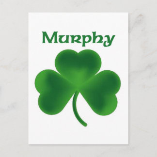 Cartão Postal Murphy Shamrock