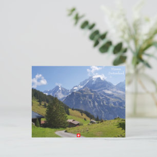 Cartão Postal Mürren, Cartão-postal de Suiça