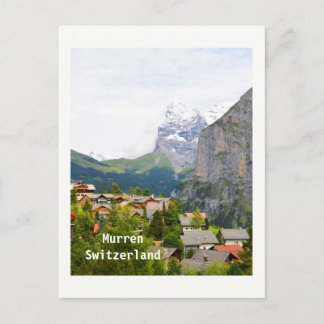 Cartão Postal Murren na Suiça