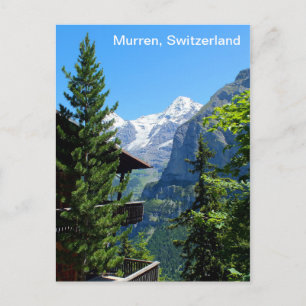 Cartão Postal Murren na Suiça