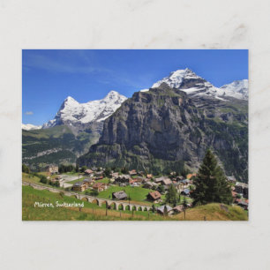 Cartão Postal Mürren, Suiça - Schweiz