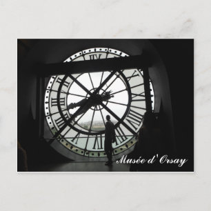 Cartão Postal Musée d'Orsay Clock (texto)