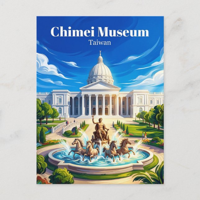 Cartão Postal Museu Chimei Taiwan (Frente)