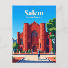 Cartão Postal Museu das Bruxas de Salem EUA