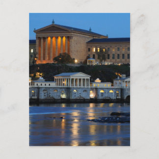 Cartão Postal Museu de Arte da Filadélfia e Obras de Água Montáv