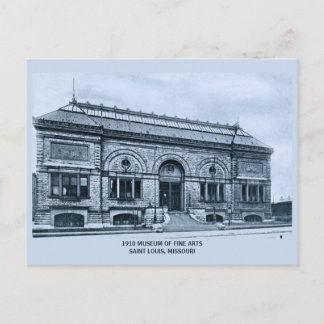 Cartão Postal Museu de Belas Artes de 1910, Louis Santo, Mo