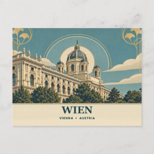 Cartão Postal Museu de História Natural da Secessão de Viena