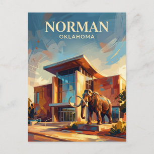 Cartão Postal Museu de História Natural Sam Noble da Oklahoma EU