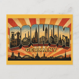 Cartão Postal Museu de Mineração de Bochum Alemanha