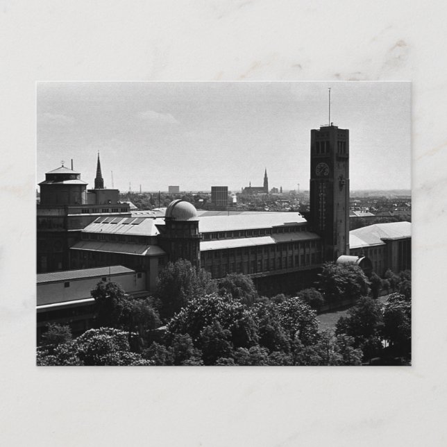 Cartão Postal Museu Deutsch de Munique, Alemanha, Vintage (Frente)