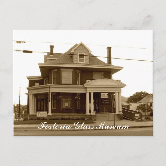 Cartão Postal Museu Fostoria Glass (Frente)