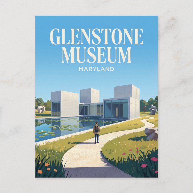 Cartão Postal Museu Glenstone EUA (Frente)