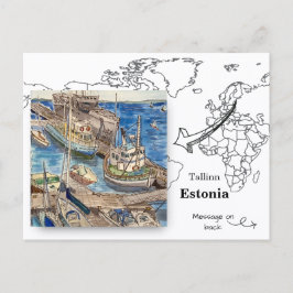 Cartão Postal Museu Lennusadam, Tallinn Estônia