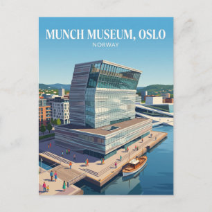 Cartão Postal Museu Munch, Oslo, Noruega Noruega