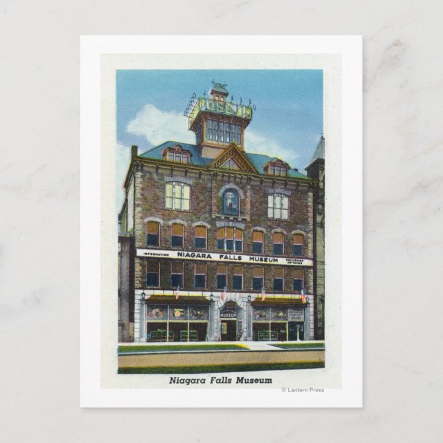 Cartão Postal Museu Niagara Falls, Vista de uma Ninfa Água (Frente)