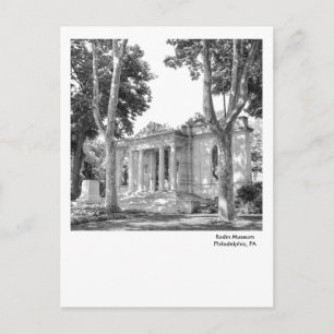 Cartão Postal Museu Philadelphia Postcard-Rodin