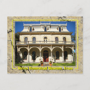 Cartão Postal Museu Steves Homestead, San Antonio, TX