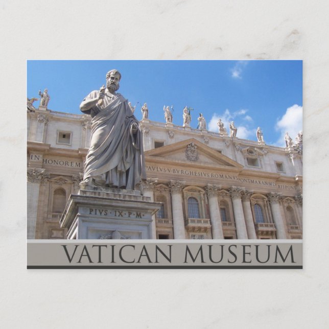 Cartão Postal museu vaticano (Frente)