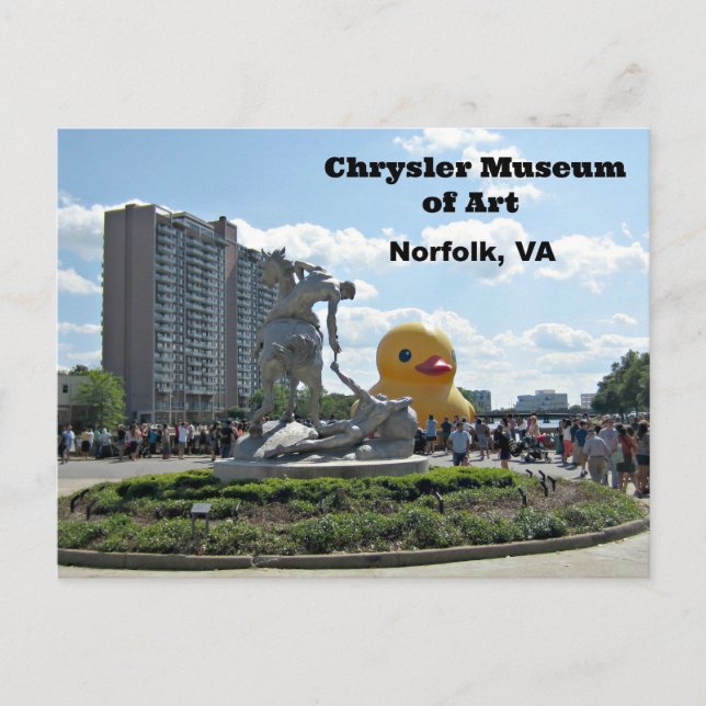 Cartão Postal Museum of Art, Norfolk, Virgínia (Frente)