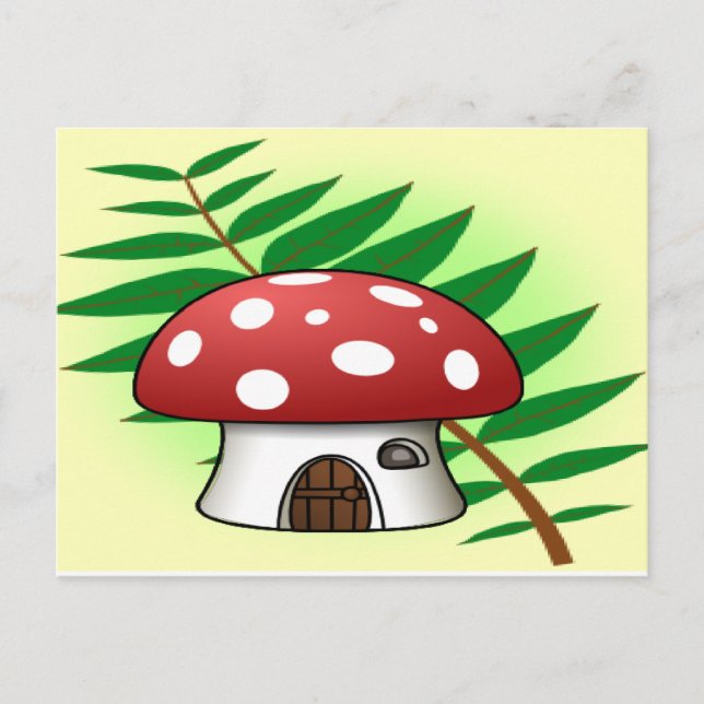 Cartão Postal Mushroom House (Frente)