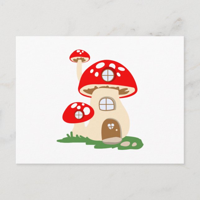 Cartão Postal Mushroom House (Frente)
