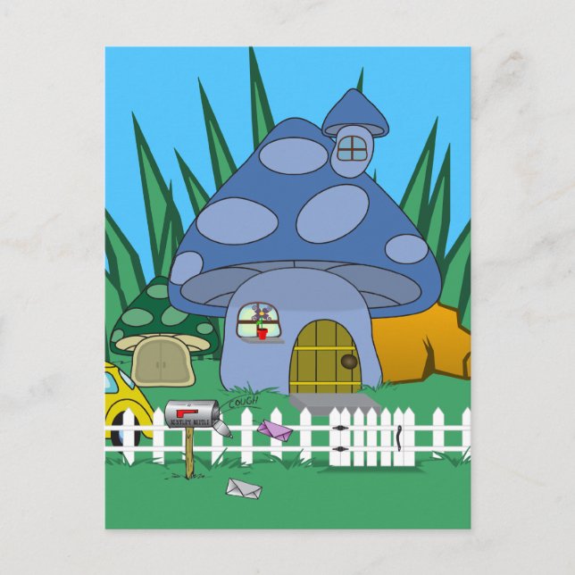 Cartão Postal Mushroom House Postcard (Frente)