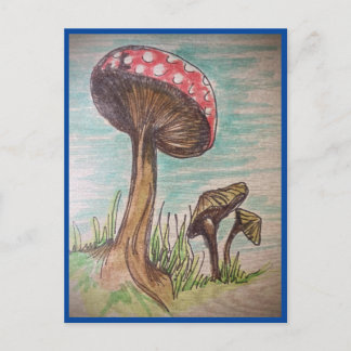 Cartão Postal Mushroom Love