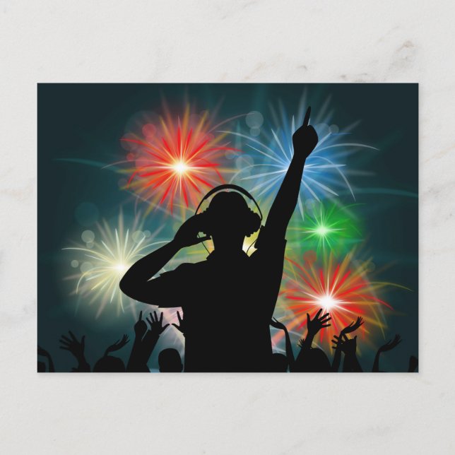Cartão postal Music DJ (Frente)