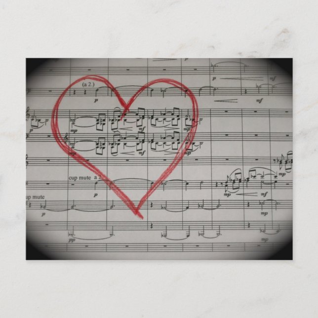 Cartão postal Music Lovers (Frente)